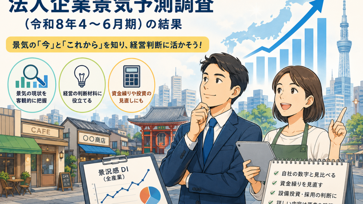 景気予測調査の見方と、中小企業の備え方をやさしく解説【2026年最新】