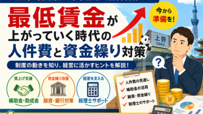 最低賃金の仕組みと中小企業の備え方｜上野の税理士が徹底解説