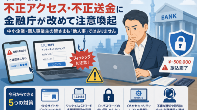 台東区の経営者必見｜ネットバンキング不正アクセス・不正送金の防ぎ方