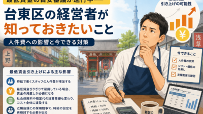 【上野の税理士が解説】最低賃金は令和8年度いくら上がる?台東区の経営者が今できる備え