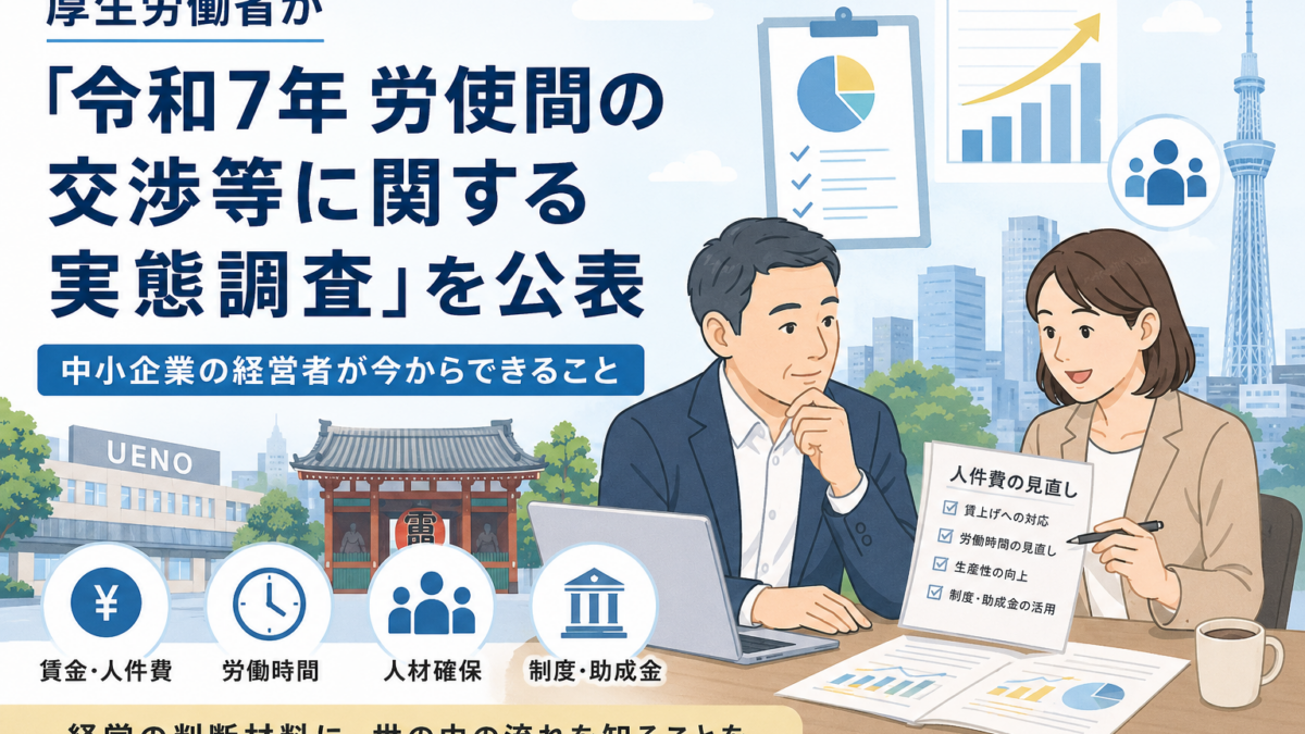 【上野の税理士が解説】2025年労使交渉の実態調査でわかる賃上げ・労働条件の最新動向