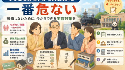 【上野の税理士が解説】相続の生前対策は何から始める?家族がもめない準備の流れ