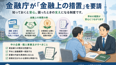 【上野の税理士が解説】大雨災害で使える金融上の措置とは?中小企業がすべきこと