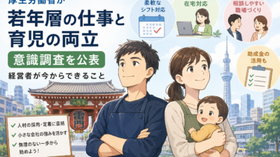 【上野の税理士が解説】仕事と育児の両立、若年層の意識調査から中小企業が学ぶこと