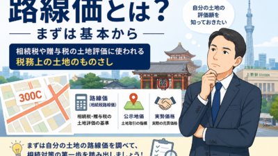 【上野の税理士が解説】路線価とは？土地の相続税評価額の調べ方の基本