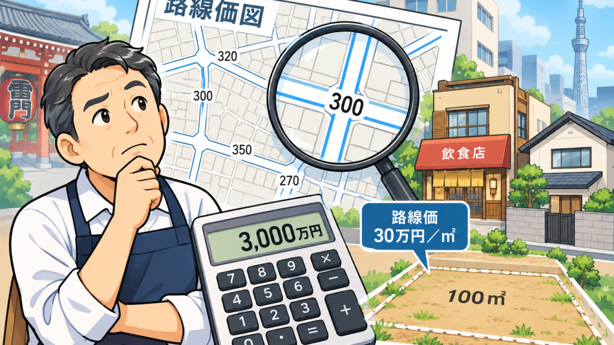 【上野の税理士が解説】路線価とは？土地の相続税評価額の調べ方の基本