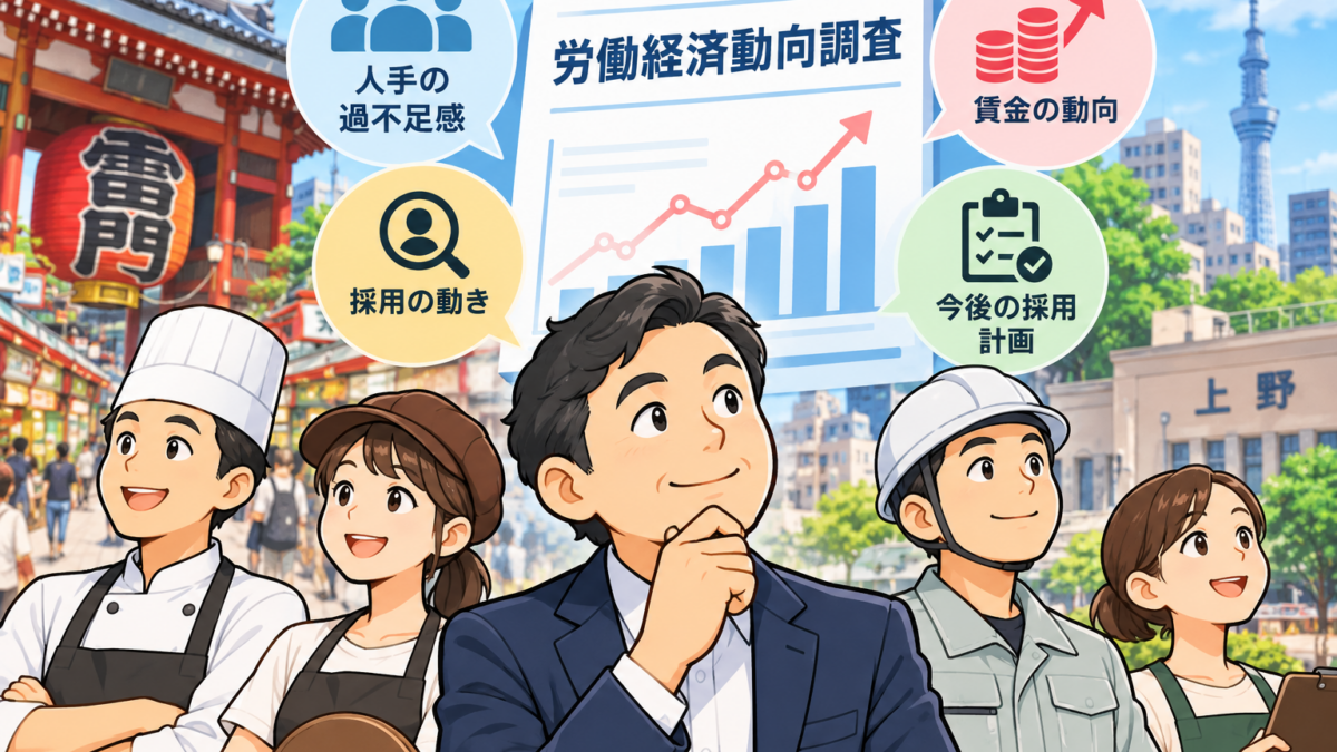 【上野の税理士が解説】人手不足で採用は?労働経済動向調査2026年8月版の読み方