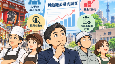 【上野の税理士が解説】人手不足で採用は?労働経済動向調査2026年8月版の読み方