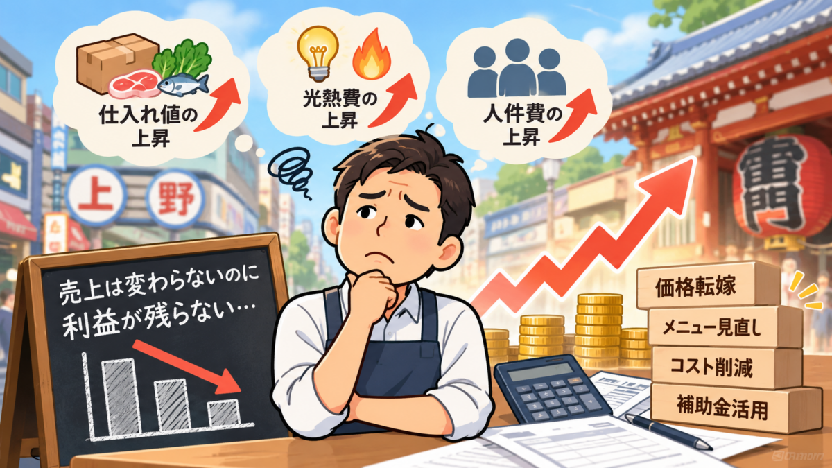 【上野の税理士が解説】物価高で利益が残らない…価格転嫁の進め方と3つのポイント