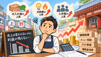【上野の税理士が解説】物価高で利益が残らない…価格転嫁の進め方と3つのポイント