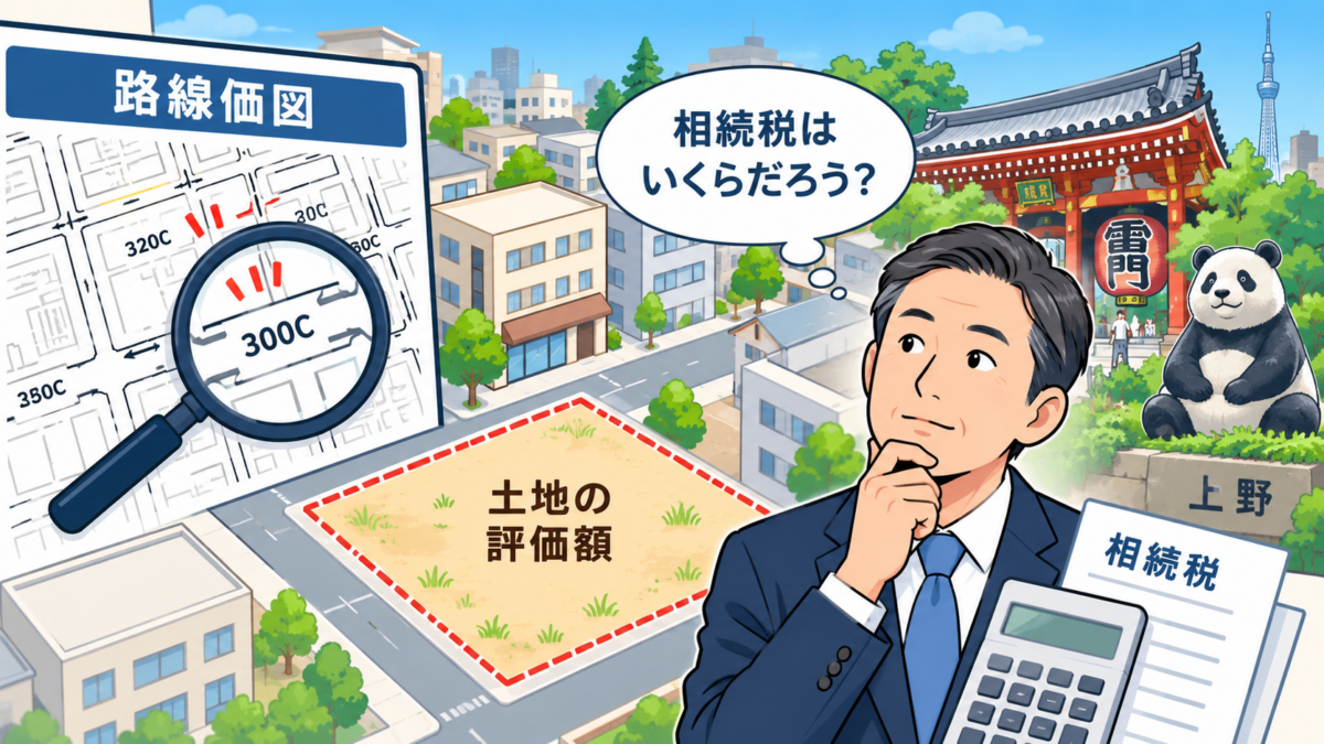 【上野の税理士が解説】路線価とは？土地の相続税評価額の調べ方の基本